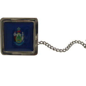 Maine Flag Design Tie Tack